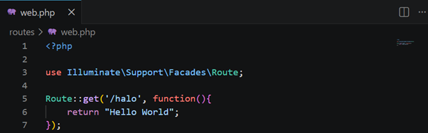 Kode route