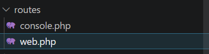 Membuka routes/web.php